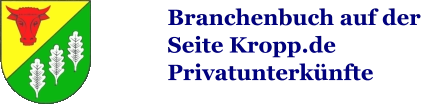 Branchenbuch auf derSeite Kropp.dePrivatunterkünfte